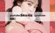 youtube涨粉丝网站（youtube涨粉）