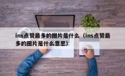 ins点赞最多的图片是什么（ins点赞最多的图片是什么意思）