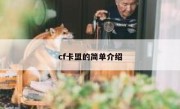 cf卡盟的简单介绍