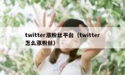 twitter涨粉丝平台（twitter怎么涨粉丝）