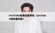 YouTube加播放量网站（youtube增加播放量）