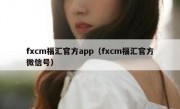 fxcm福汇官方app（fxcm福汇官方微信号）