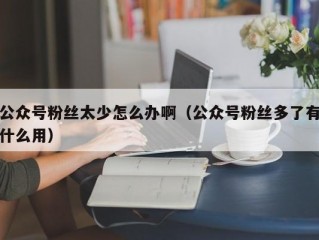 公众号粉丝太少怎么办啊（公众号粉丝多了有什么用）