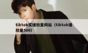 tiktok买播放量网站（tiktok播放量500）