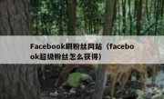 Facebook刷粉丝网站（facebook超级粉丝怎么获得）