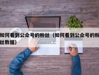 如何看到公众号的粉丝（如何看到公众号的粉丝数据）