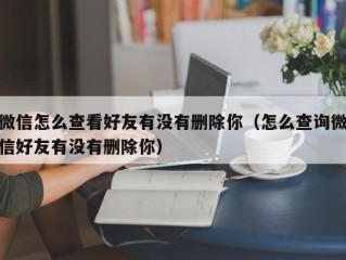 微信怎么查看好友有没有删除你（怎么查询微信好友有没有删除你）