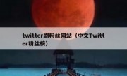 twitter刷粉丝网站（中文Twitter粉丝榜）