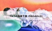 TikTok自助下单（tiktok入口）