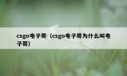 csgo电子哥（csgo电子哥为什么叫电子哥）