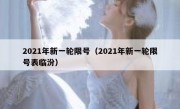 2021年新一轮限号（2021年新一轮限号表临汾）