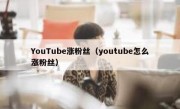 YouTube涨粉丝（youtube怎么涨粉丝）