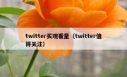 twitter买观看量（twitter值得关注）