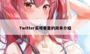 Twitter买观看量的简单介绍