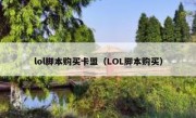 lol脚本购买卡盟（LOL脚本购买）