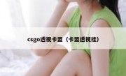 csgo透视卡盟（卡盟透视挂）