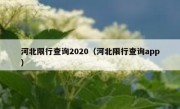 河北限行查询2020（河北限行查询app）