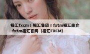 福汇fxcm丨福汇集团丨fxtm福汇简介-fxtm福汇官网（福汇FXCM）