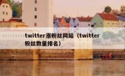 twitter涨粉丝网站（twitter粉丝数量排名）