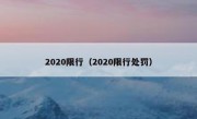 2020限行（2020限行处罚）