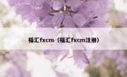 福汇fxcm（福汇fxcm注册）