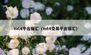 mt4平台福汇（mt4交易平台福汇）