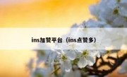 ins加赞平台（ins点赞多）