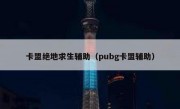 卡盟绝地求生辅助（pubg卡盟辅助）