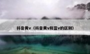 抖音黄v（抖音黄v和蓝v的区别）