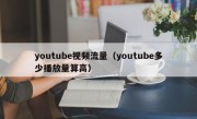 youtube视频流量（youtube多少播放量算高）