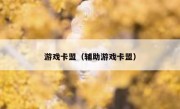 游戏卡盟（辅助游戏卡盟）