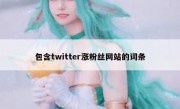 包含twitter涨粉丝网站的词条