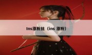 Ins涨粉丝（ins 涨粉）