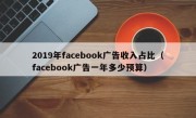 2019年facebook广告收入占比（facebook广告一年多少预算）