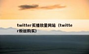 twitter买播放量网站（twitter粉丝购买）