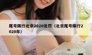 尾号限行北京2020处罚（北京尾号限行2020年）