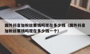 国外抖音加粉丝要钱吗现在多少钱（国外抖音加粉丝要钱吗现在多少钱一个）