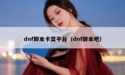 dnf脚本卡盟平台（dnf脚本吧）