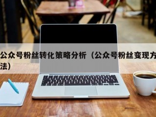 公众号粉丝转化策略分析（公众号粉丝变现方法）