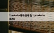 YouTube涨粉丝平台（youtube涨粉）