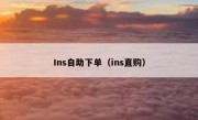 Ins自助下单（ins直购）