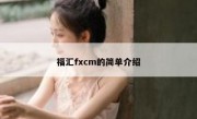 福汇fxcm的简单介绍