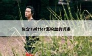 包含Twitter涨粉丝的词条