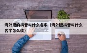 海外版的抖音叫什么名字（海外版抖音叫什么名字怎么读）