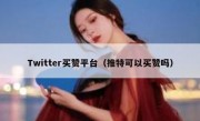 Twitter买赞平台（推特可以买赞吗）