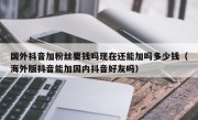 国外抖音加粉丝要钱吗现在还能加吗多少钱（海外版抖音能加国内抖音好友吗）