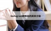 Instagram刷粉丝的简单介绍