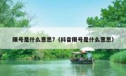 限号是什么意思?（抖音限号是什么意思）