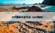 dnf辅助卡盟平台（dnf辅助）