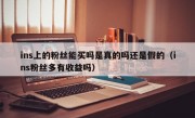 ins上的粉丝能买吗是真的吗还是假的（ins粉丝多有收益吗）